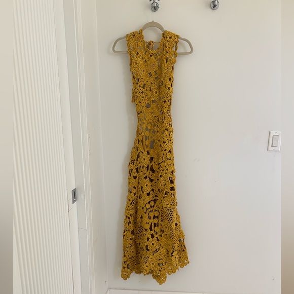 Ulla Johnson Yael Dress - small - hand crocheted retails $2250 - Picture 7 of 15
